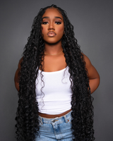Italian Curly Boho Bulk Braiding Hair - 22"